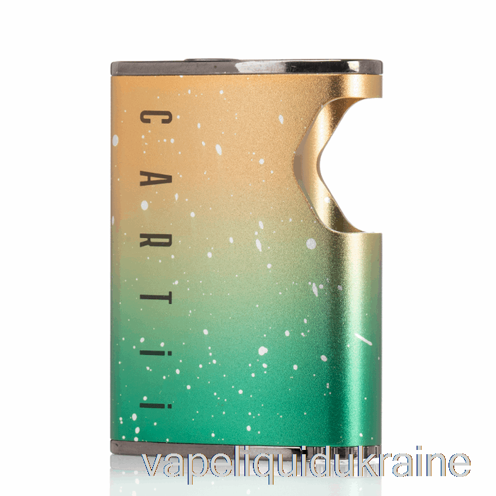 Vape Liquid Ukraine DAZZLEAF Cartii 2 in 1 Twist 510 Thread Battery Gold / Green Splatter